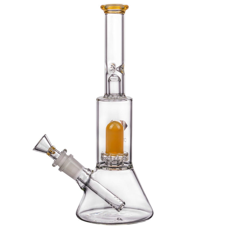 Diamond Glass 10” Skinny Neck UFO Chamber Beaker Bong 