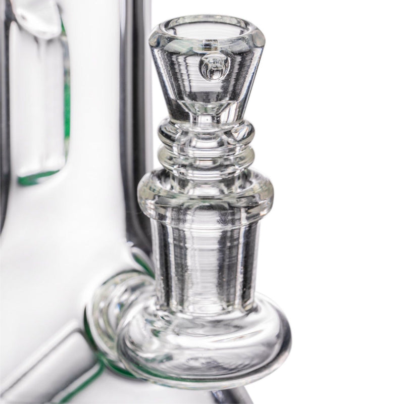 Diamond Glass 8.5” Fixed Downstem Mini Beaker Bong 