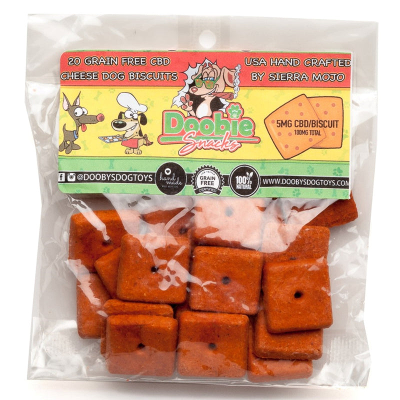 Doobie Snacks Cheese CBD Dog Biscuits (20 Treats, 100mg) 🐶