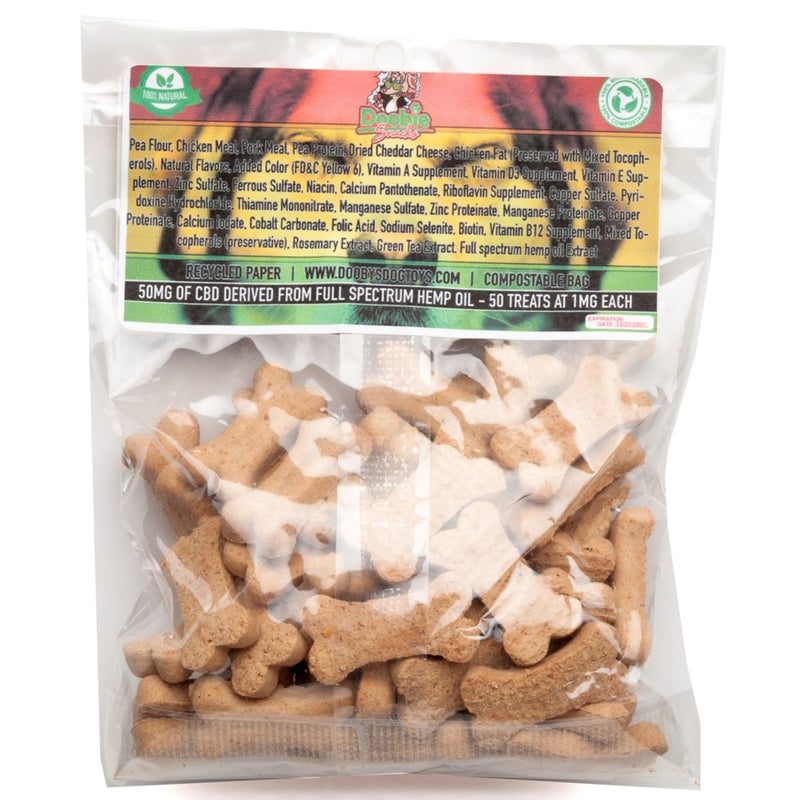 Doobie Snacks Small CBD Dog Biscuits (50 Treats, 50mg) 🐶