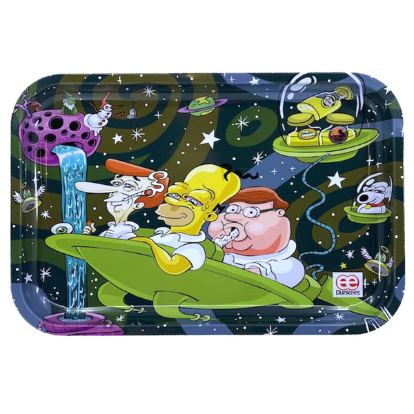 Dunkees 13 x 9 Tin Rolling Tray – Sponge – Willy's Cannabis Supply Co.
