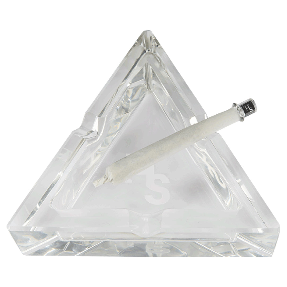 Higher Standards Crystal Glass Ashtray 