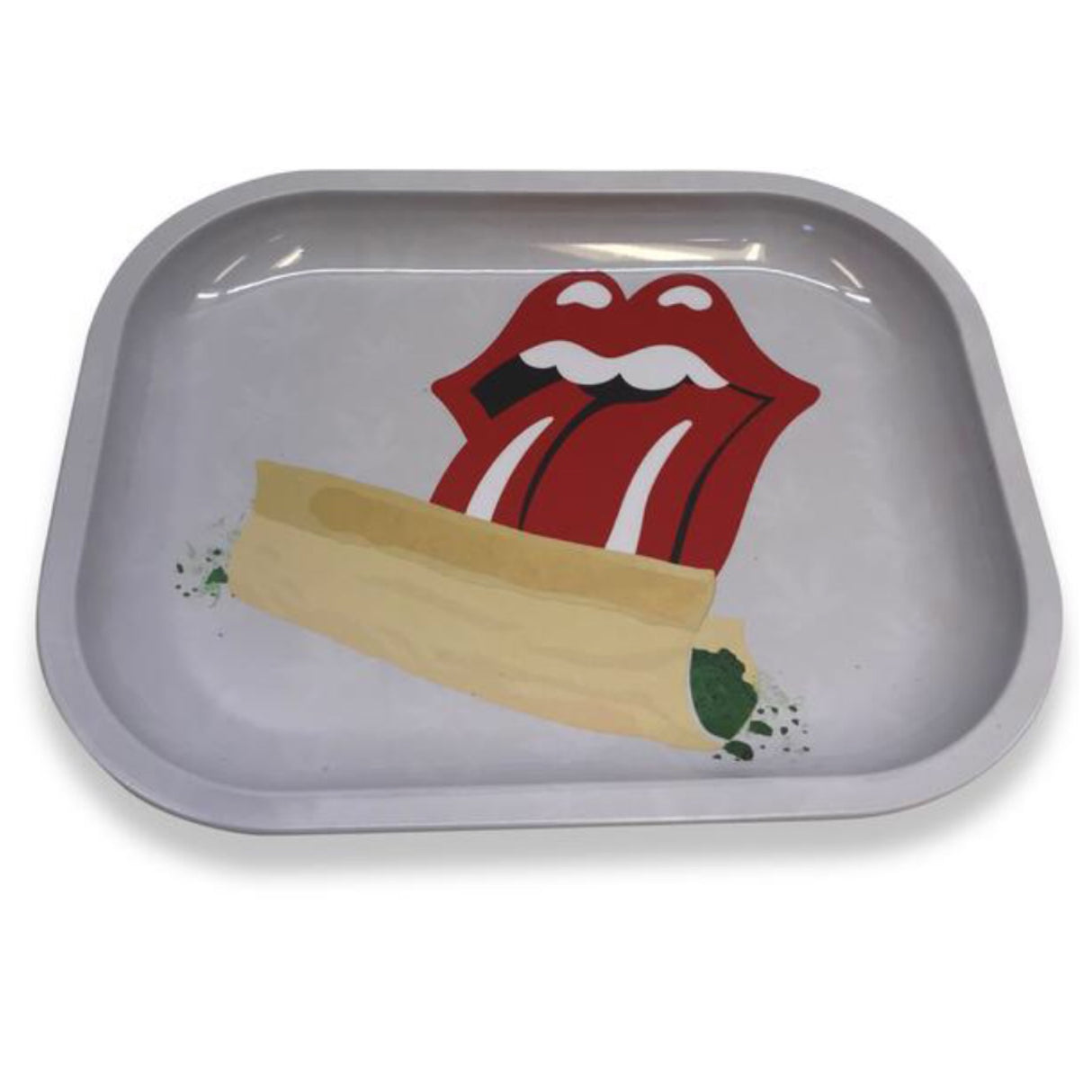 “Rolling Stoned” Mini Metal Rolling Tray (7" x 5") 