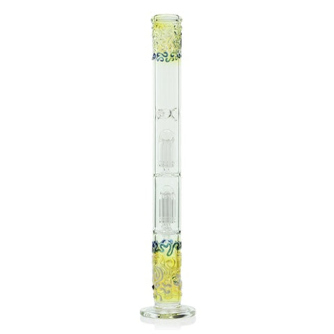 Glassheads 22” Worked Cane Double Perc Water Pipe 