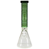 EG Glass Clock Beaker Bong Green