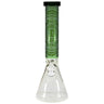 EG Glass Clock Beaker Bong Green