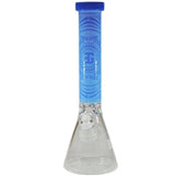 EG Glass Clock Beaker Bong Light Blue