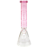 EG Glass Clock Beaker Bong Pink