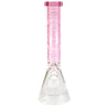 EG Glass Clock Beaker Bong Pink