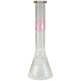 EG Glass Cross Beaker Bong Pink