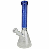 EG Glass Slyme Leaf Beaker Bong Dark Blue