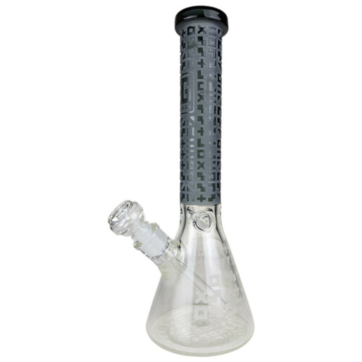 EG Glass Symbol Beaker Bong Black