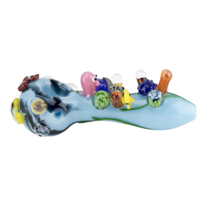 Empire Glassworks Great Barrier Reef Hand Pipe 🐠