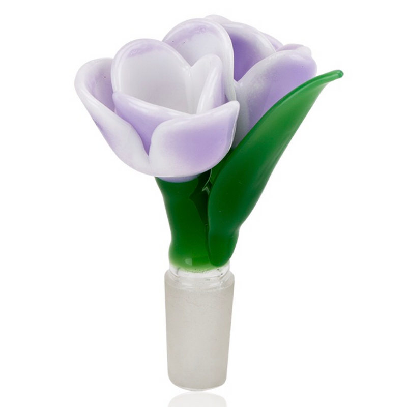 Empire Glassworks Lavender Tulip Double Bowl