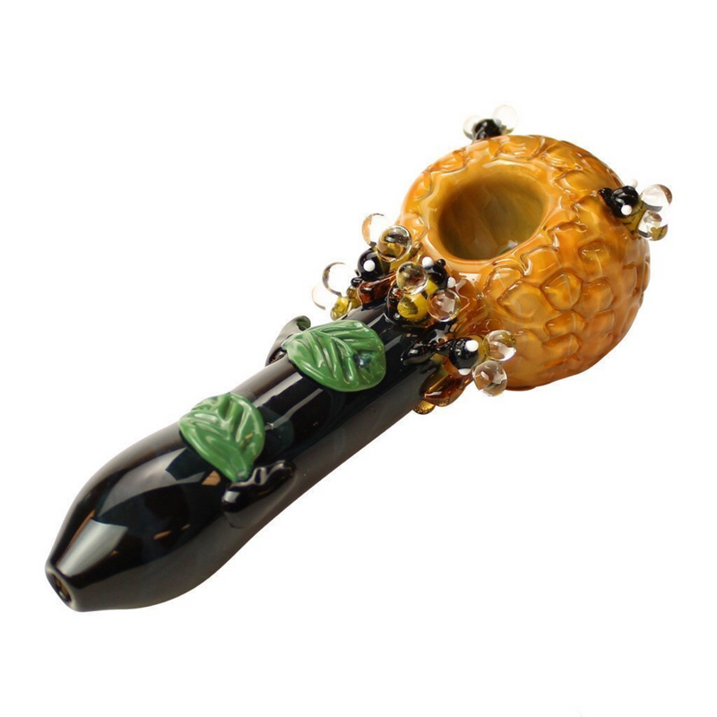Empire Glassworks Small Beehive Spoon Pipe 🐝 