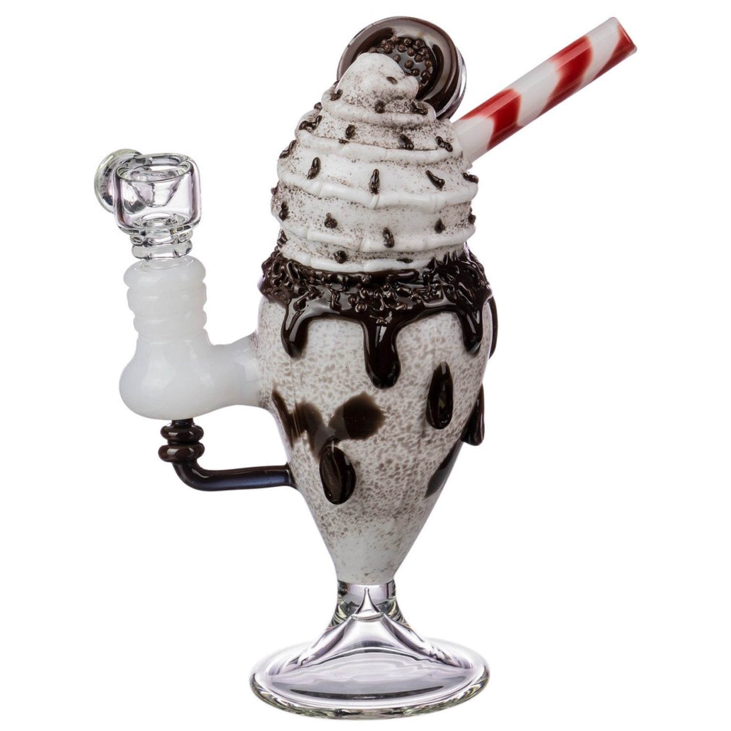 Empire Glassworks "Chocolate Cookie Sundae Float" Water Pipe 🍨 