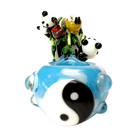 Empire Glassworks “Climbing Pandas” Hand Pipe 🐼