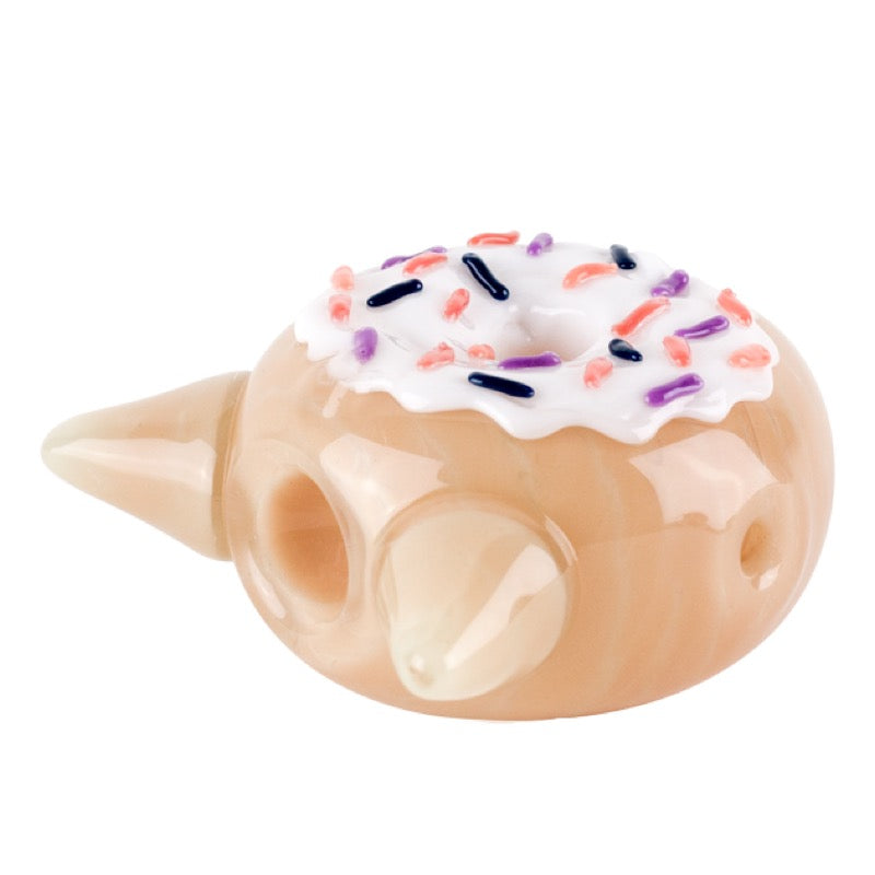 Empire Glassworks “Glazed Kitty Donut” Hand Pipe 🍩 