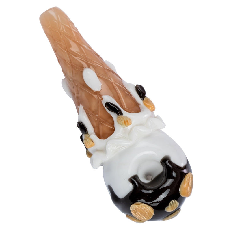 Empire Glassworks Hazel-Nug Ice Cream Cone Hand Pipe 
