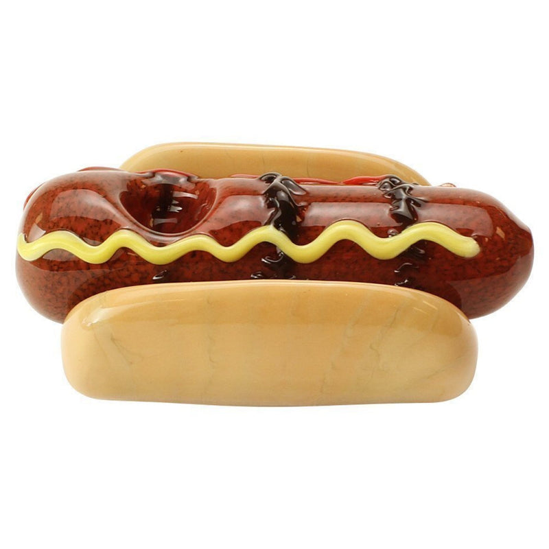 Empire Glassworks “Frankburner” Hot Dog Hand Pipe 🌭 
