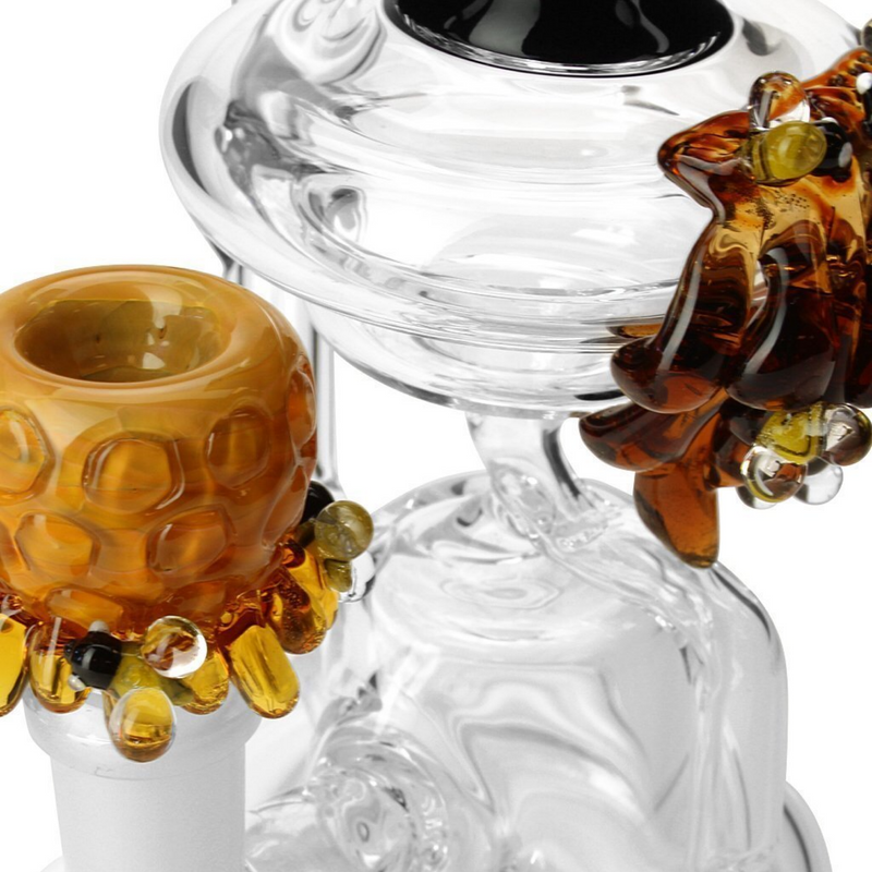 Empire Glassworks Mini Beehive Recycler Bong 🐝 