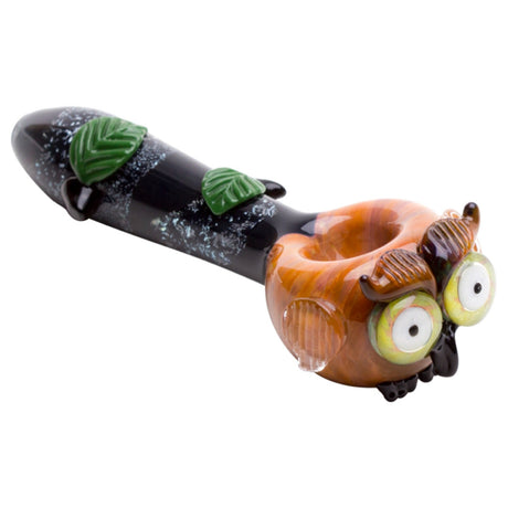 Empire Glassworks Owl Themed Mini Spoon Pipe 🦉 