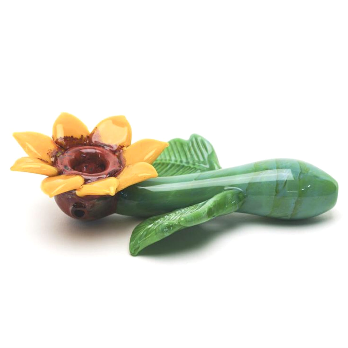Empire Glassworks Sunflower Sherlock Hand Pipe 🌻 