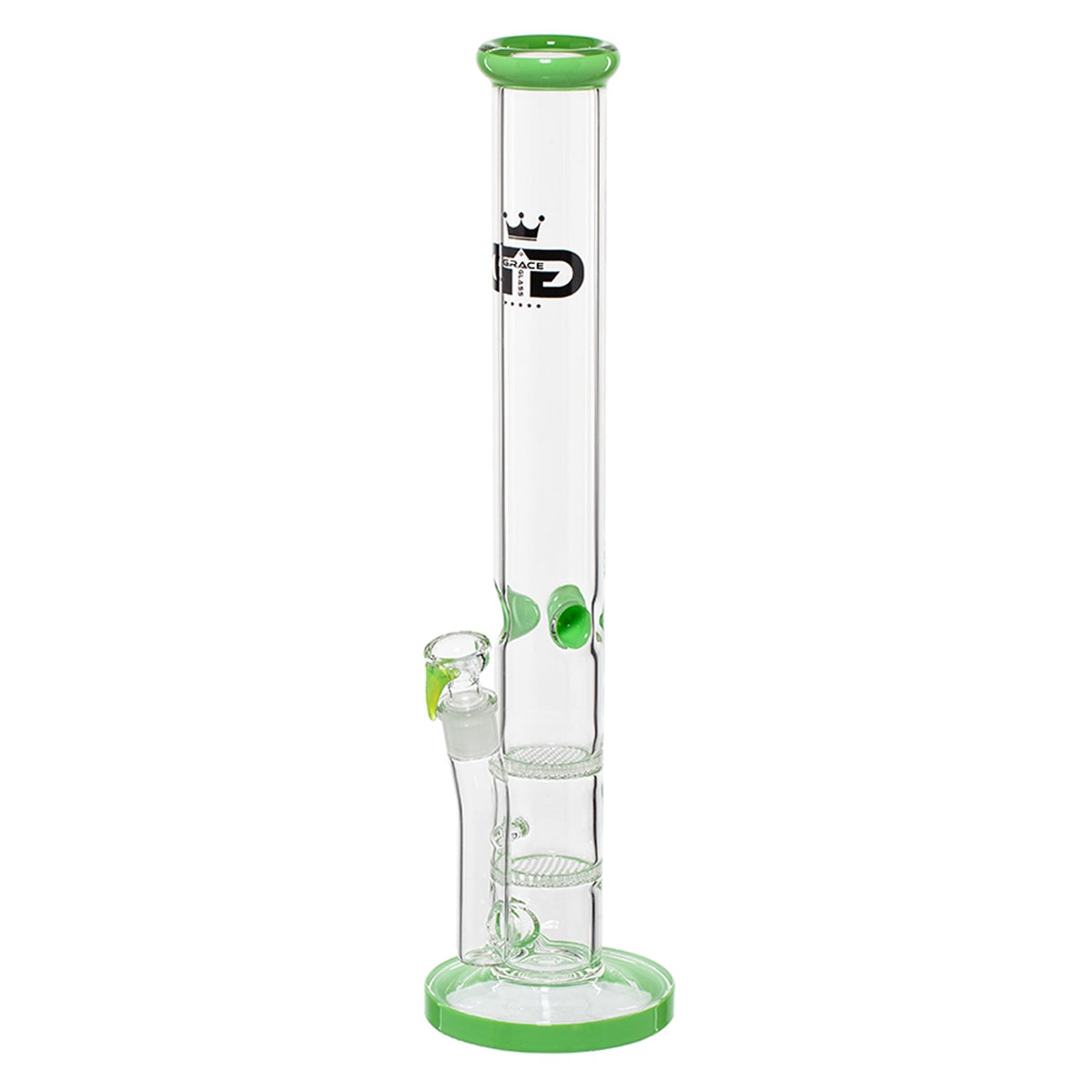 Grace-Glass 18" Double Honeycomb Perc Bong