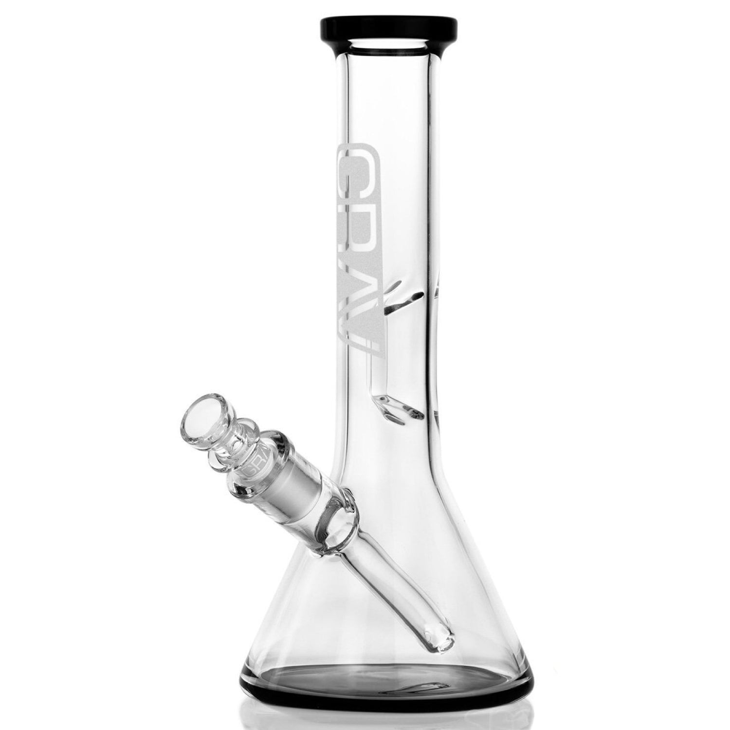 Grav® 8” Beaker Base Water Pipe - Black 