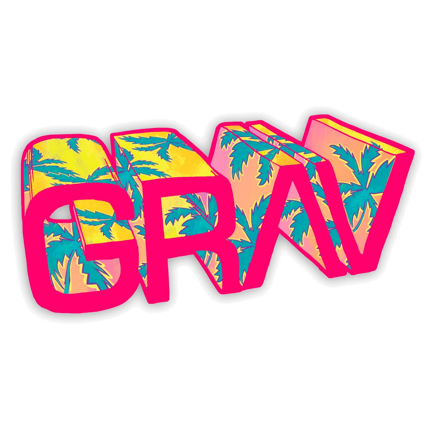 Grav® Large Floral Sticker 🌴 