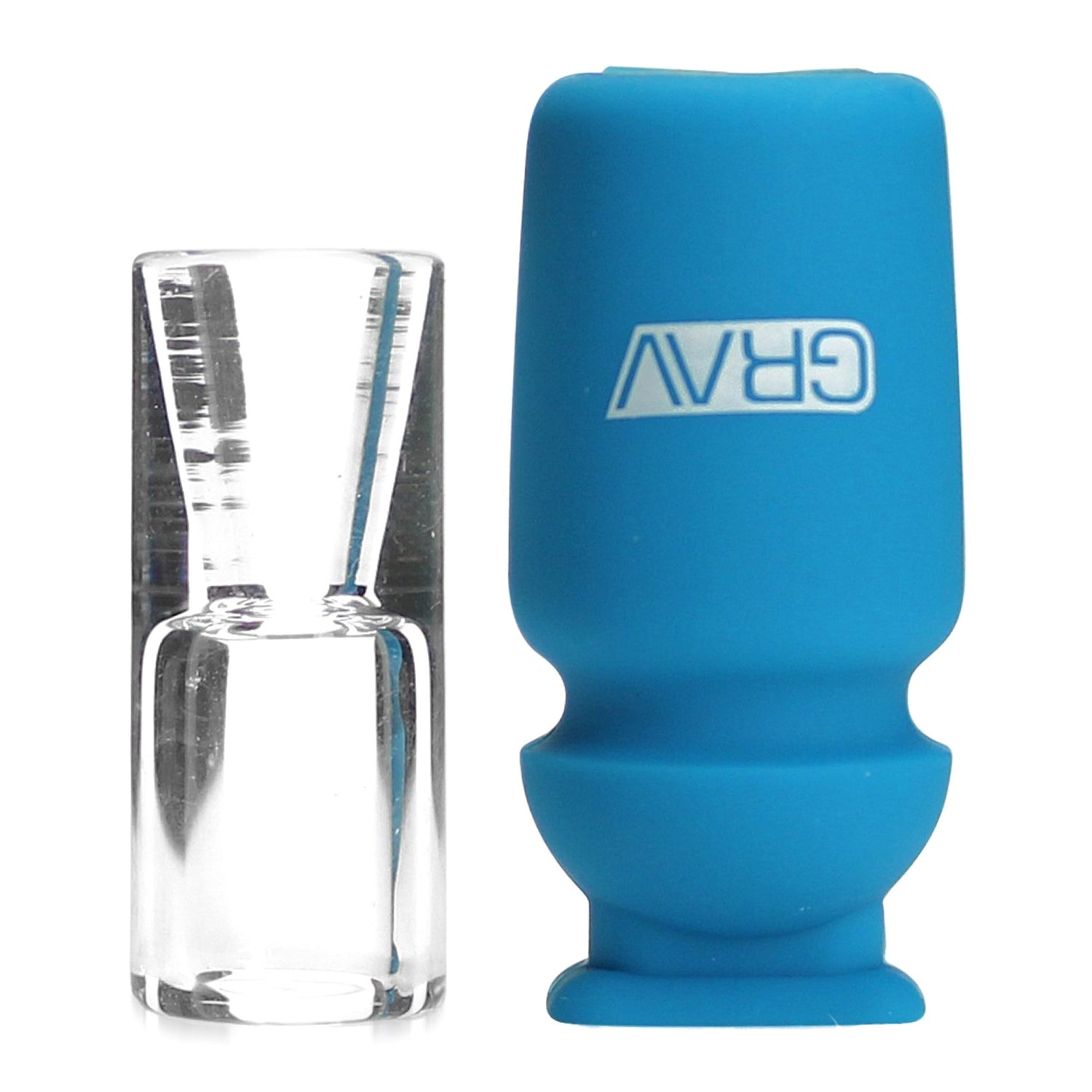 Grav® Silicone Capped Glass Crutch Filter Tip 