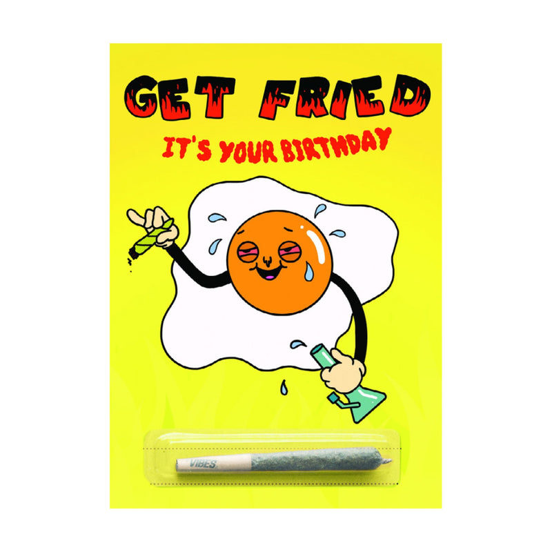 420 Cardz Get Fried Birthday Card