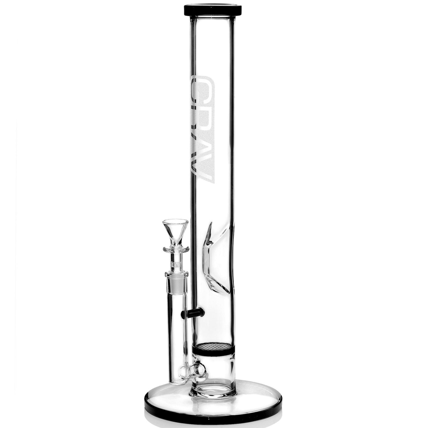 Grav® 16” Straight Tube Honeycomb Perc Water Pipe 