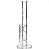 Grav® 16” Straight Tube Honeycomb Perc Water Pipe 