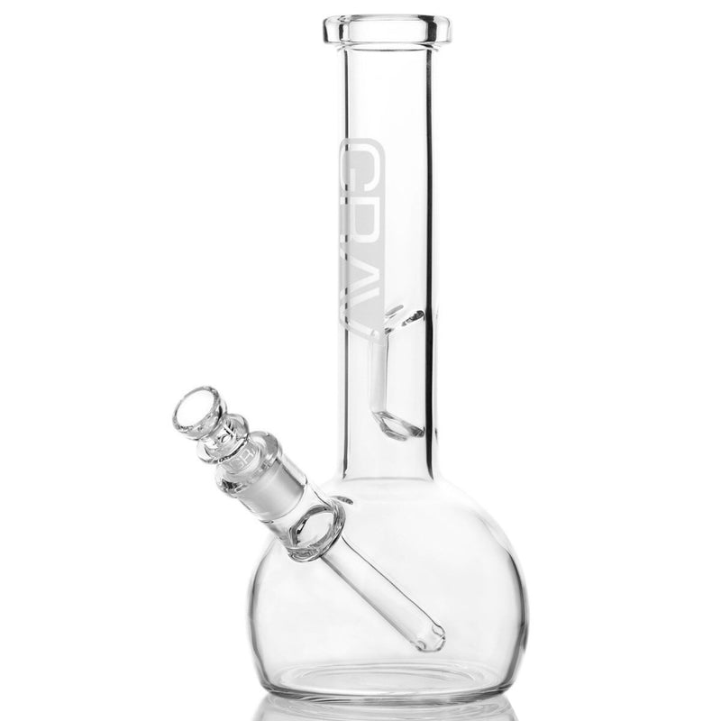 Grav® 8” Bubble Base Beaker Bong - Clear 