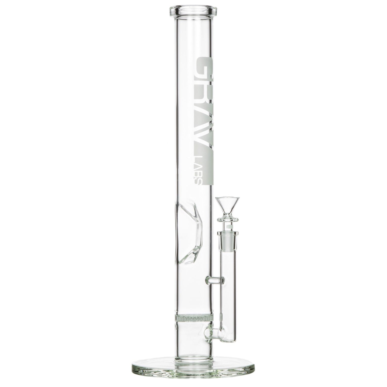 Grav® 16” Straight Tube Honeycomb Perc Water Pipe 