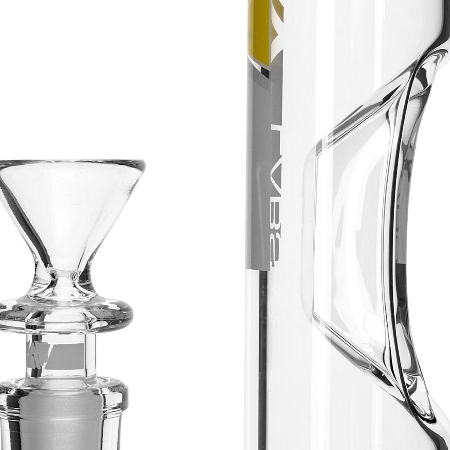 Grav® 12” Straight Tube Honeycomb Perc Water Pipe 