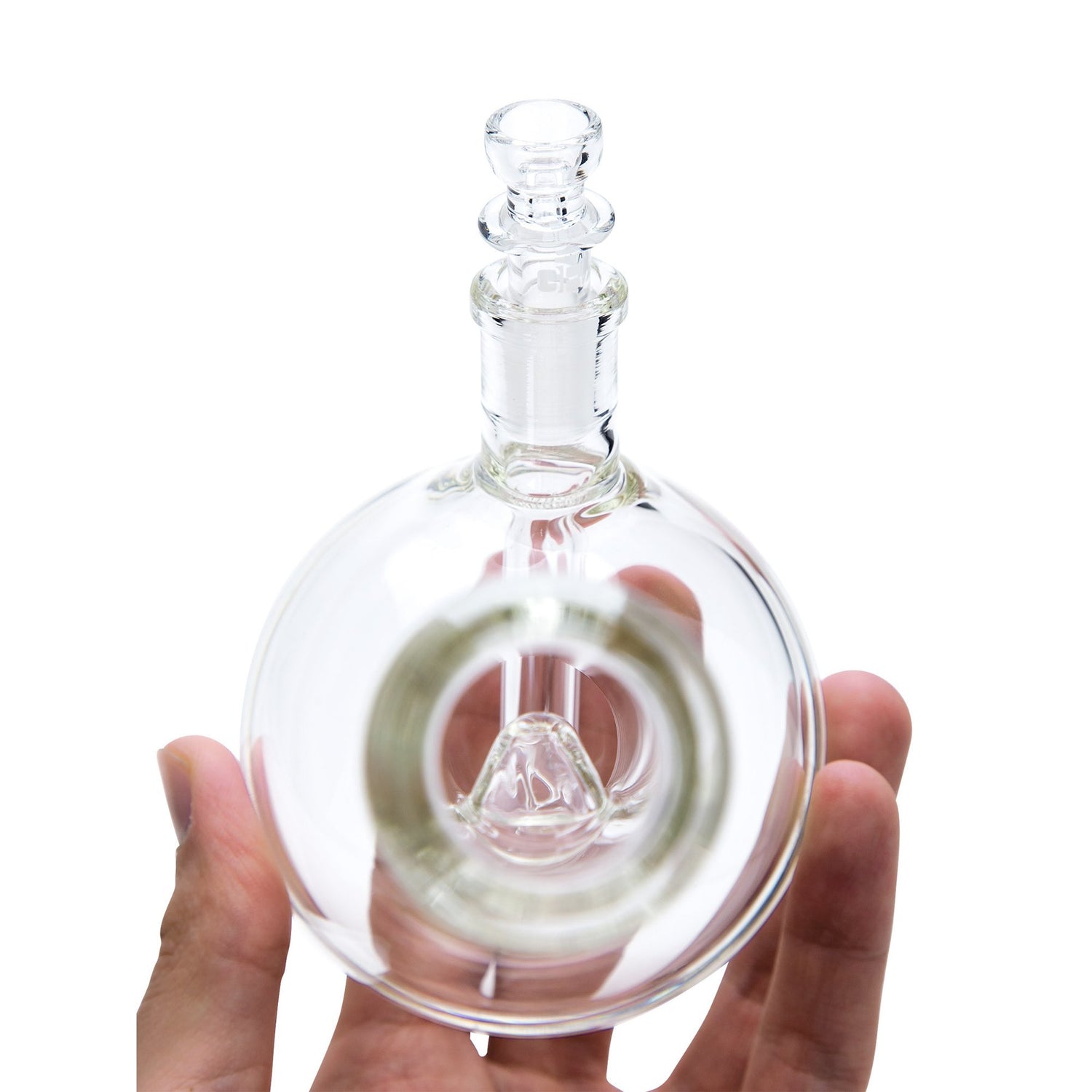 Grav® 8” Bubble Base Beaker Bong - Clear 