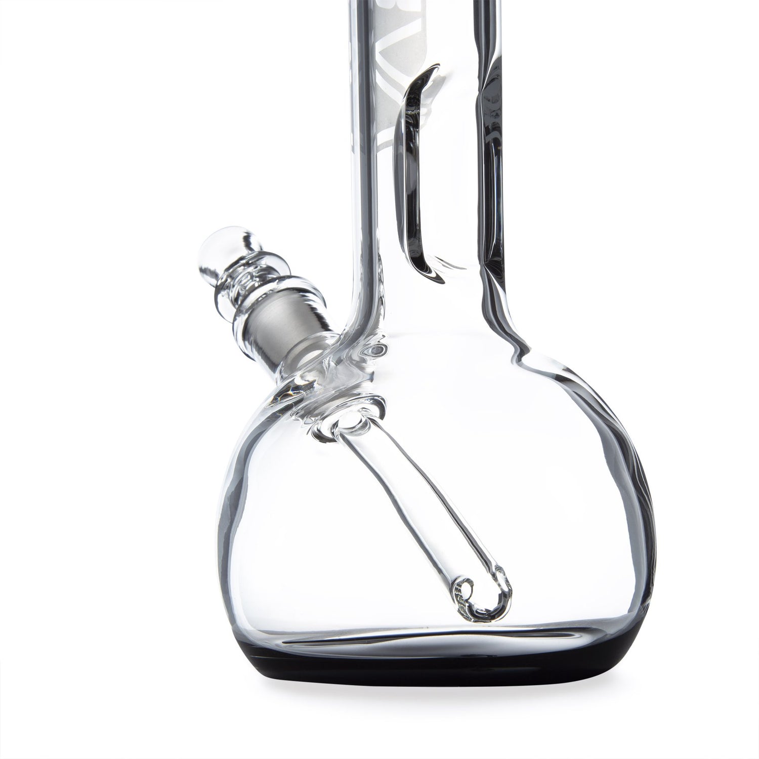 Grav® 8” Bubble Base Beaker Bong - Black 