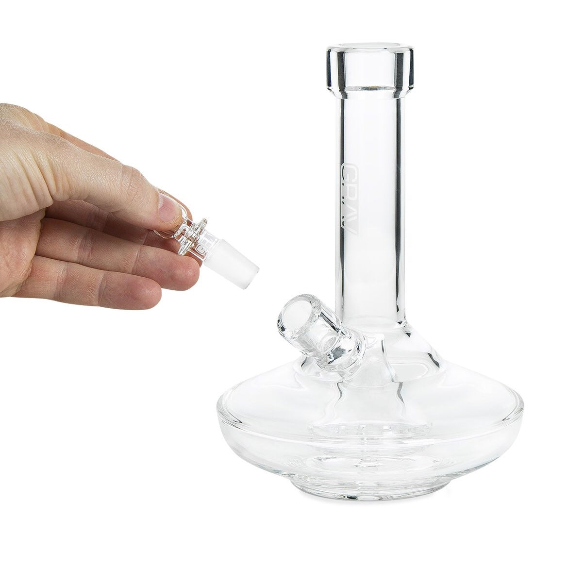 Grav® 8” UFO Shaped Wide Base Beaker Bong 