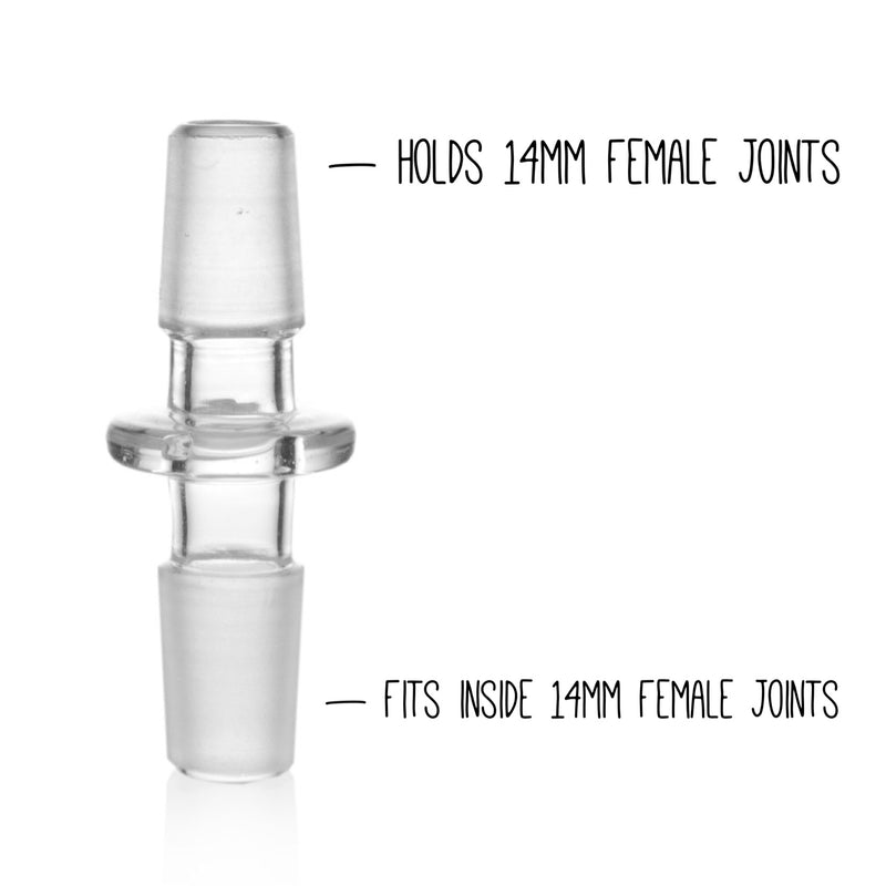 Grav® Gender Adapter - Converts 14mm Female to 14mm Male 
