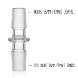 Grav® Gender Adapter - Converts 18mm Female to 18mm Male 