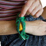 Blue Fiesta “420 Weed Leaf” Stash Pocket Scrunchie