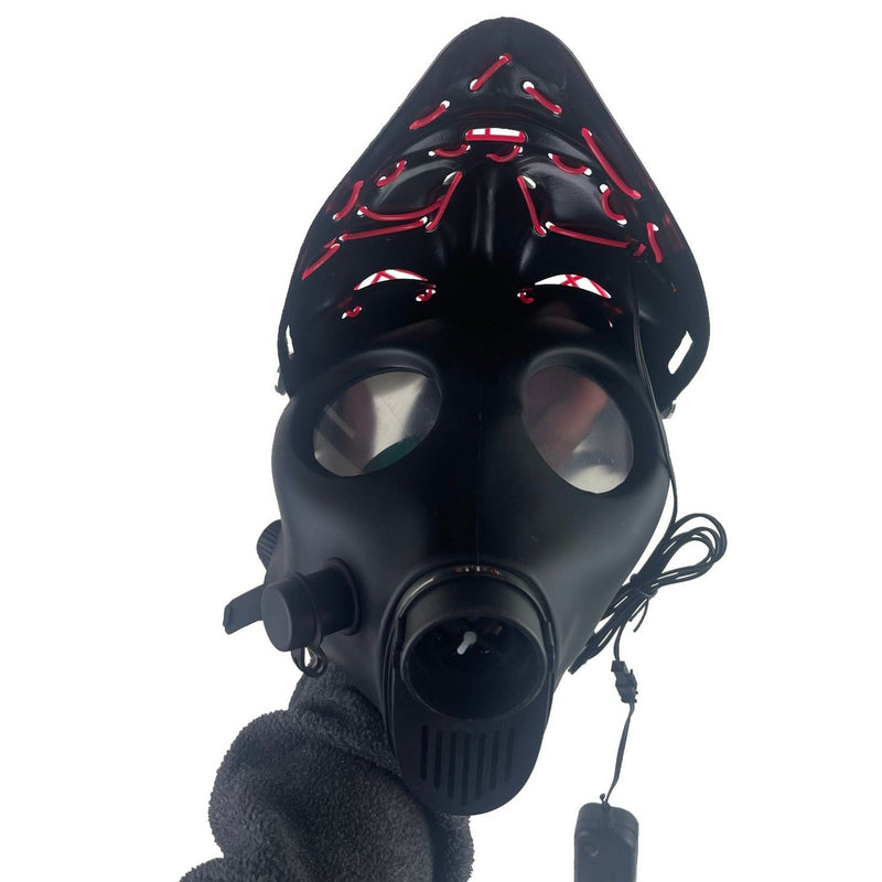 CaliConnected Light Up Gas Mask Bong