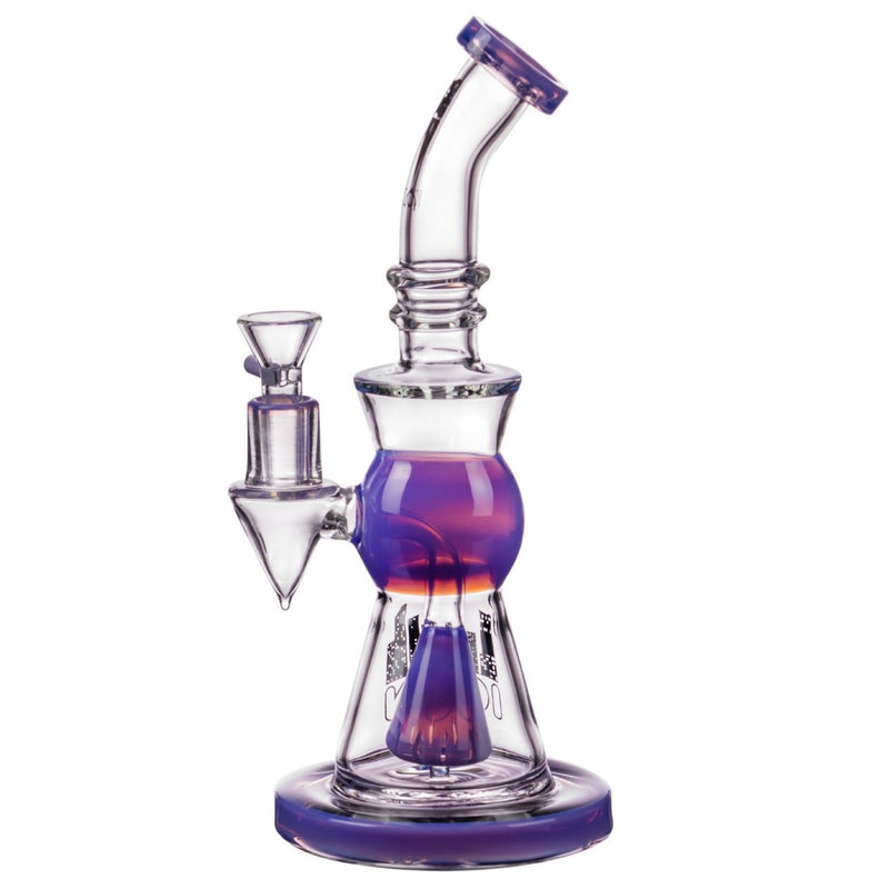 Icon Glass Slyme Accented Cone Perc Bong 