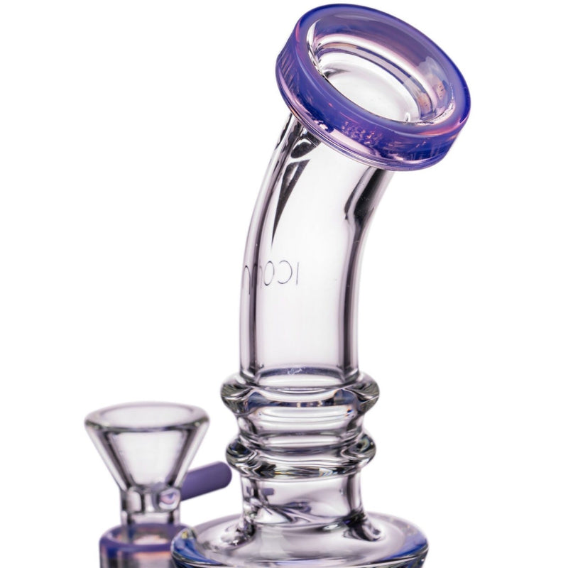 Icon Glass Slyme Accented Cone Perc Bong 