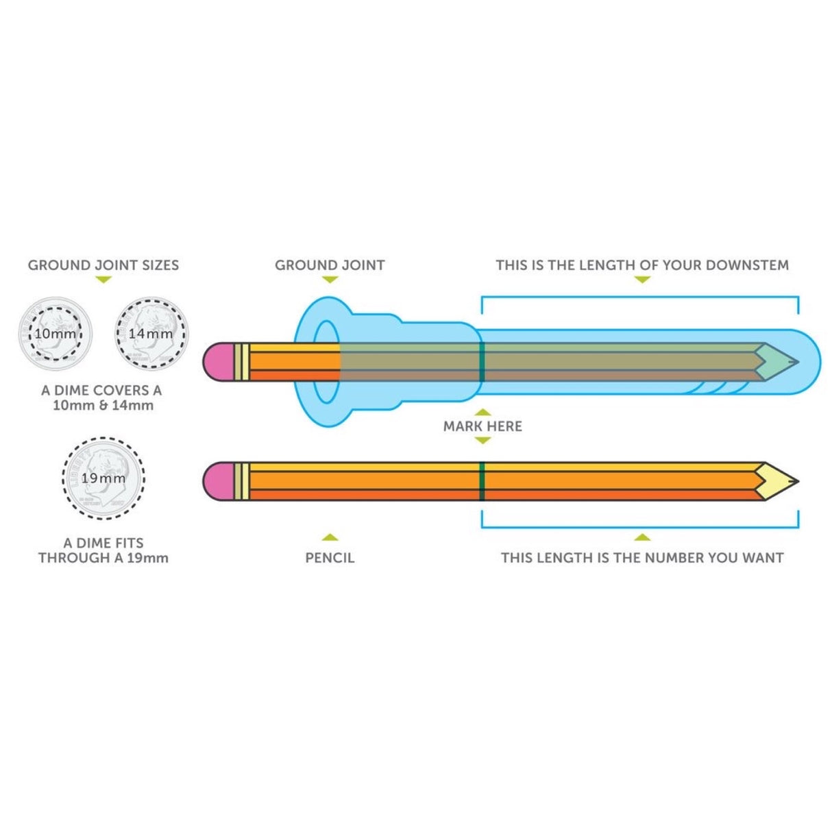 Indestructible 18mm to 14mm Silicone Downstem 