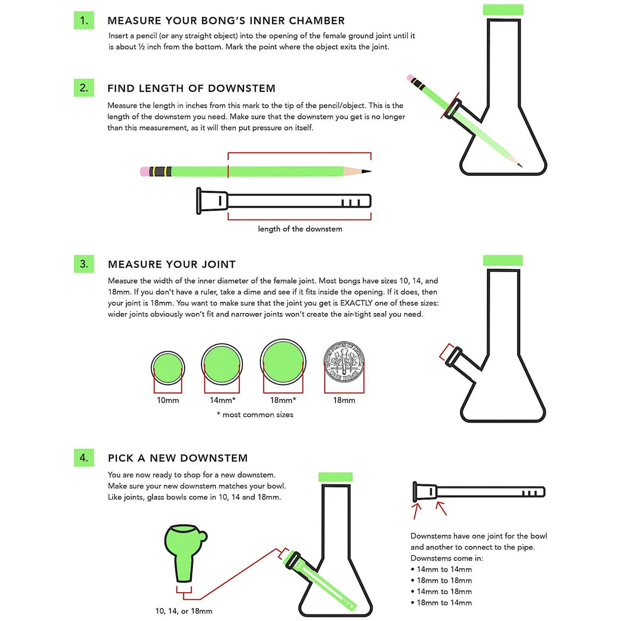 Indestructible 18mm to 14mm Silicone Downstem 