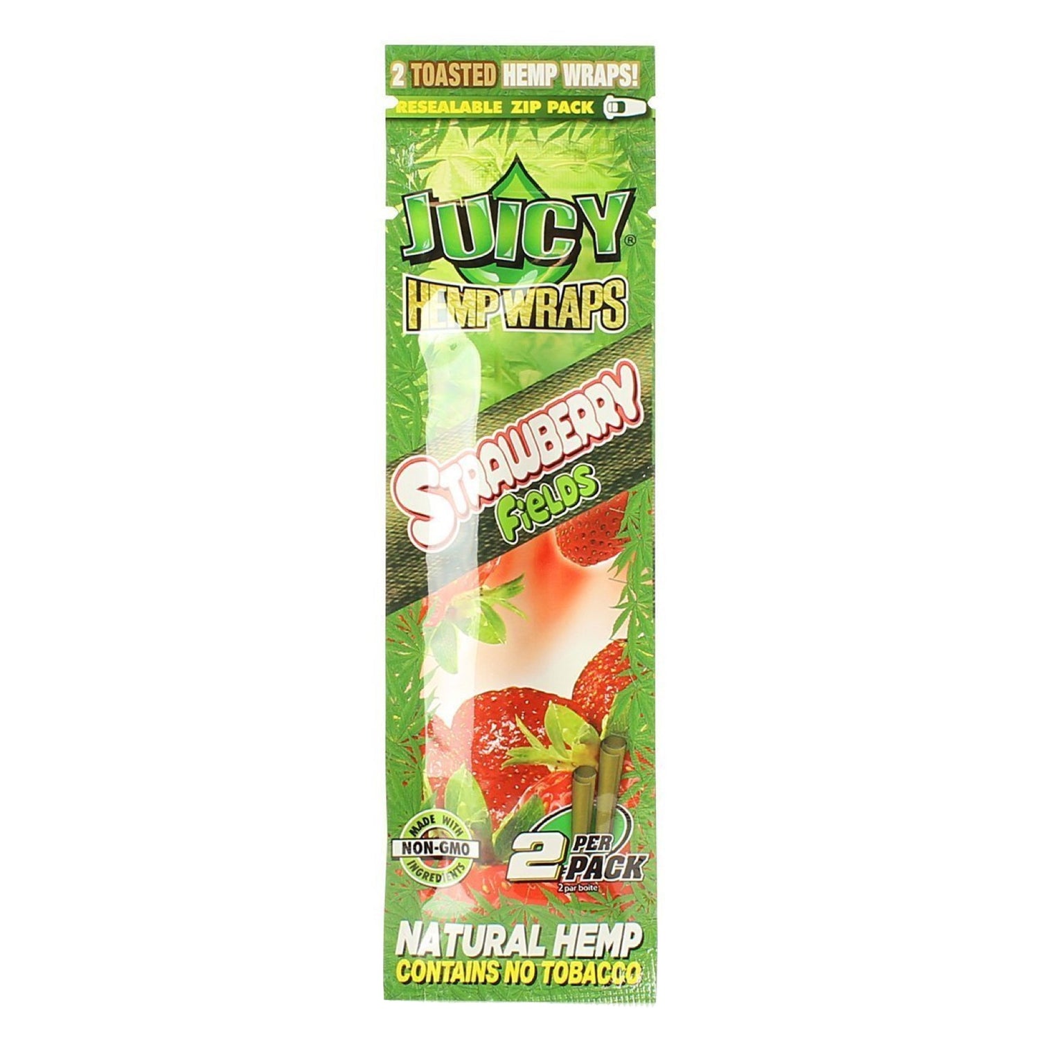 Juicy Jay's Natural Hemp Flavored Blunt Wraps (2-Pack) 