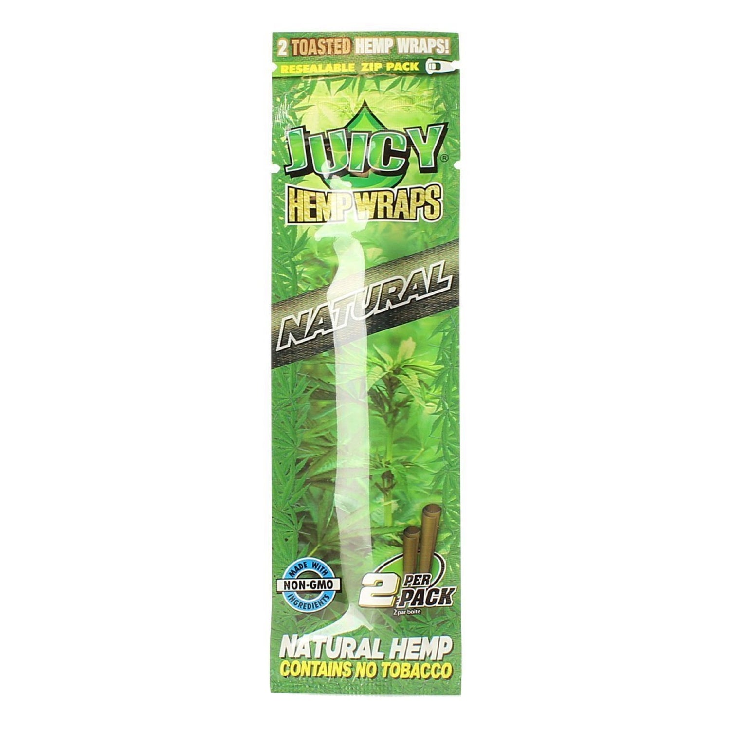 Juicy Jay's Natural Hemp Flavored Blunt Wraps (2-Pack) 